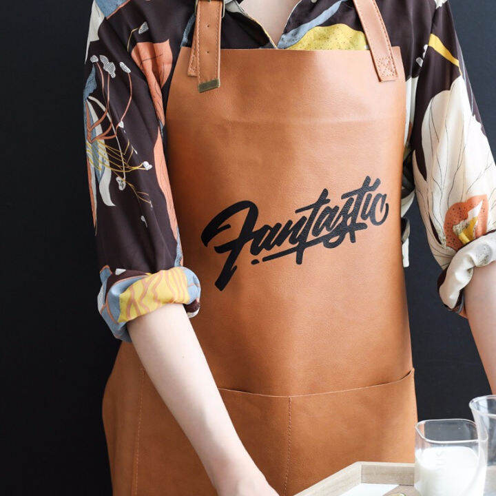 european-and-american-style-leather-waterproof-and-grease-proof-apron-for-household-kitchen-neck-sleeveless-apron