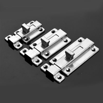 【LZ】 Stainless Steel Double-ended Door Bolts Sliding Lock Barrel Bolt Automatic Spring Latch Safety Lock Door Hardware