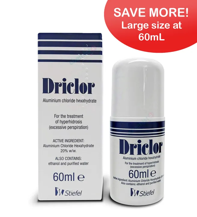 Driclor RollOn Applicator For Excessive Sweating 60ml Lazada PH