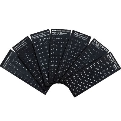 Multi-language Keyboard Stickers Spanish/English/German/Arabic/Italian/Thai Letter Replacement for Laptop PC Keyboard Accessories