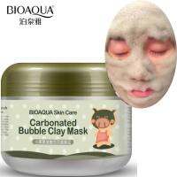 B239 มาร์คหมูฟองฟู่ BIOAQUA Carbonated Bubble Clay Mask  ฟื้นคืนผิวใส