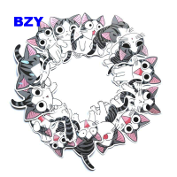 Bzy 14 ชิ้น/เซ็ต Chis Sweet Home สติ๊กเกอร์สำหรับรูปลอกสโนว์บอร์ดแล็ปท็อปกระเป๋าตู้เย็นรถจัดแต่งทรงผมสติ๊กเกอร์