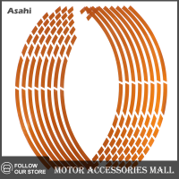 Asahi Motor รถจักรยานยนต์ล้อรถขอบ16แถบสะท้อนแสง17 "-19" stripe TAPE decal Sticker