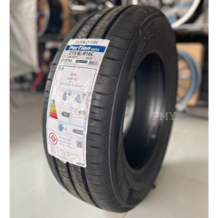 215-65r16-109-107t-ยางรถยนต์-ยางรถกระบะ-ยี่ห้อ-kumho-tire-รุ่น-portran-kc53-ล็อตผลิตใหม่ปี22-ราคาต่อ1เส้น-ราคาพิเศษ-พร้อมส่งฟรี