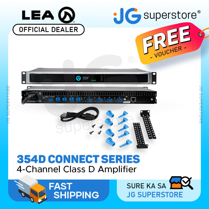 LEA Professional 354D Connect Series 350W 4-Channel Class D Amplifier ...