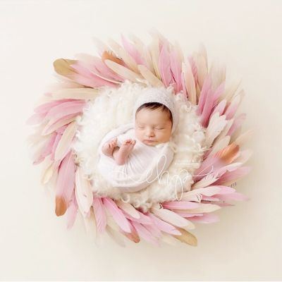 卍✱▩ jiozpdn055186 Acessórios de fotografia para bebês recém-nascidos 50 unidades/pacote adereços penas coloridas pequeno menina menino foto
