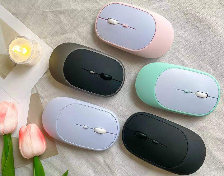 เมาส์บลูทูธ-ไร้สาย-mouse-wireless-เมาส์ไร้เสียง-สัมผัสไว-พร้อมปุ่มปรับความไวของเมาส์เหมาะสำหรับ-iipaad-แท็บเล็ตแล็ปท็อป