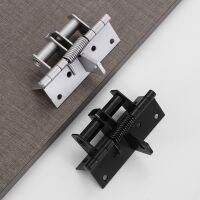 1PCS 4 Inches Invisible Door Spring Hinge Automatic Closing Wooden Multi-function Closer 90 Degree Positioning with 8 Screws