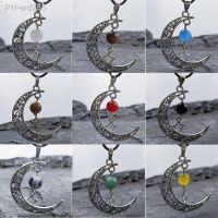 Reiki Natural Stones Nine Planets Pendant Necklace Moon Star with Guardian Stars Stones Beads Couple Necklaces for Lover Jewelry