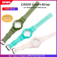 เคสเรซิ่น + สายนาฬิกา + กรอบสำหรับ Casio G-SHOCK GMA-S110ชุดสปอร์ตซิลิโคน GMA-S130 GMA-S120ผู้ชายและผู้หญิง + ฟรี Toools