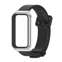 สายซิลิโคน TPU สำหรับ Amazfit Band 7สายรัดข้อมือสายข้อมือสำหรับเปลี่ยนสายนาฬิกาข้อมือนิ่มอะไหล่ทดแทนกันน้ำ