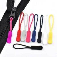 5PCS Zipper Pulls Extension Nylon Cord Zipper Tag Replacement for Clothes Backpacks Traveling Case Handbag Purse Replacement Door Hardware Locks Fabri