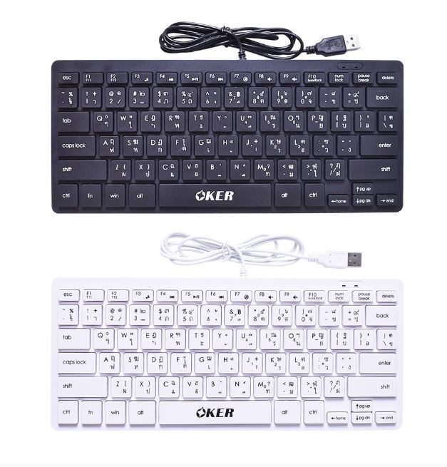 oker-flash-sale-ราคาโปรโมชั่น-usb-keyboard-f9-notebook-mini-keyboard-f9
