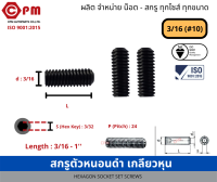 สกรูตัวหนอนดำ เกลียวหุน [HEXAGON SOCKET SET SCREWS ]