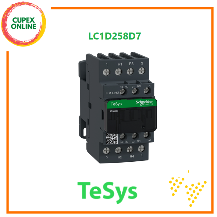 TESYS DECA CONTACTOR 4P(2NO+2NC) AC-1