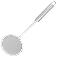 Skimmer Spoon, Stainless Steel Fine Mesh Food Strainer Japanese Hot Pot Skimmer for Cooking Foam Grease Oil Filter