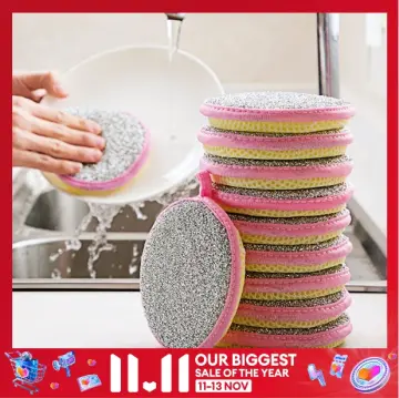 10pcs, Double Side Dishwashing Sponge Pan Pot Dish Wash Sponges Household Cleaning  Tools Kitchen Tableware Dish Washing Brush