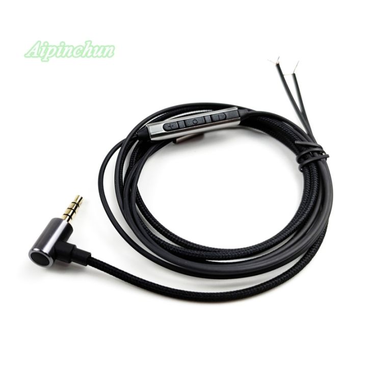 aipinchun-3-5mm-bending-jack-headphone-repair-cable-diy-headset-replacement-wire-with-mic-volume-controller
