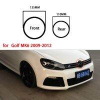 For Golf MK6 2009-2012 gloss black replacement for emblem protection cover 135mm front grille cover and 110mm trunk lid