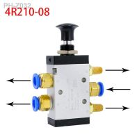 4R210-08 4R310-10 5 Port 2 Pos Hand Lever Operated Control Pneumatic Valve Manual switch valve push connector Muffler