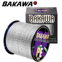 1 BAKAWA เอ็นตกปลาถัก Pesca 8เส้น Speckle Peche Carp Multifilament ญี่ปุ่น PE ทนทานน้ำเค็ม366M166M 666เมตร