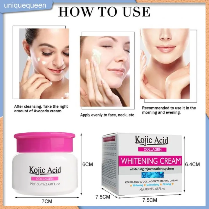 ready stock KOJIC ACID & COLLAGEN WHITENING FACE CREAM /Whitening Cream ...