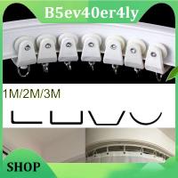 B5ev40er4ly Shop 1M 2M 3M Curtain Track Rail Straight Flexible Ceiling Mounted wall Windows Balcony Plastic Bendable Home Accessories