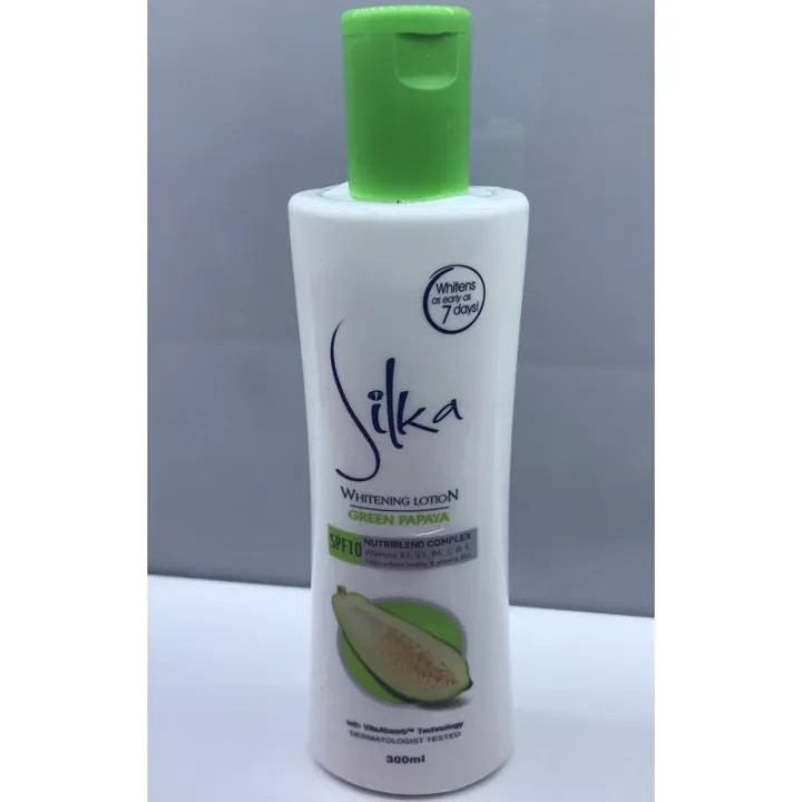 Silka Premium Whitening Lotion Green Papaya Spf 10 30 200ml100ml