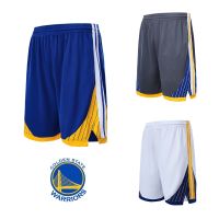 เสื้อคุณภาพสูง ◆♙NBA Shorts Golden State Warriors Jersey Elite Basketball Shorts Men Quick Dry Breathable Loose Sweat Short Sports Trai