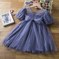 Sequin Summer Girls Dress 3 6 8 Years Kids Girl Casual Dresses for Birthday Tulle Baby Vestidos Princess Party Children Clothing