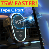 75W รถชาร์จไร้สายแรงโน้มถ่วงที่วางศัพท์มือถือสถานีชาร์จอย่างรวดเร็ว GPS ที่วางศัพท์สมาร์ทยืนสนับสนุนในรถสากล