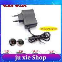 JuXie store Power Adapter AC To DC 4.2V 0.5A 500ma 3.7V 18650 Battery Torch Headlight Charging Supply 3.5mmx1.35mm Plug Charger