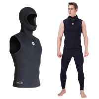 Hooded Scuba Diving Vest 3Mm Neoprene Men Wet Suit Snorkeling Vest With New Drop Ship 다이빙슈트 수영 후드 조끼 2021 New