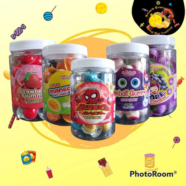 Viral Tiktok Gummy Jelly Soft Candy Eyeball Gummy Candy 30 pcs【零食/Snack ...
