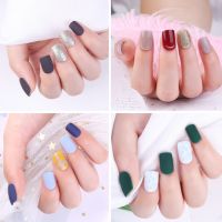 30Pcs Detachable Artificial False Nails Reusable Full Cover Decoration Fake Nails for Protection Nail Art Beauty Tools