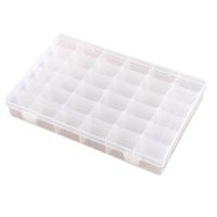Large 36 Detachable Transparent Plastic Storage Box Fishing Gear Storage Needlework Storage Box