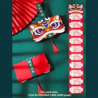 2022 Hongbao Red Envelope Creative Folding 2022 New Year Of The Tiger Children 39;s Cartoon Style New Year Money Bag Red Envelope