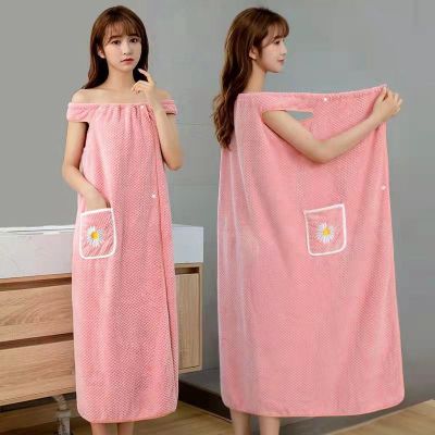 ผ้าขนหนูคลุมอาบน้ำซักได้สำหรับผ้าเช็ดตัวข้ามผมยาวสำหรับผู้ใหญ่ดูดซับน้ำได้สำหรับผู้หญิง