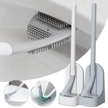 Silicone Bristle Golf Toilet Brush for Bathroom Storage and