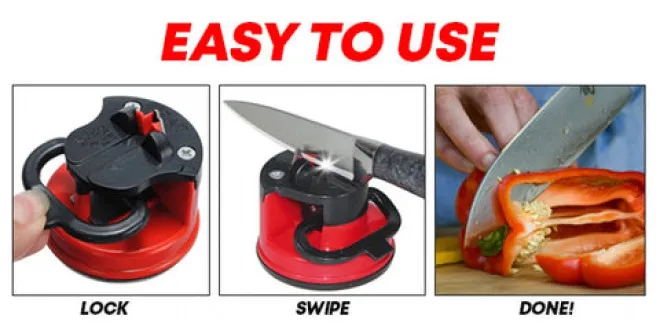 Suction Cup Whetstone Kitchen Knife Sharpener Easy And Safe To Sharpens  Househeld Stone Knives Sharpening with Suction Dropship