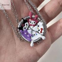 สร้อยคอสไตล์เกาหลีที่สร้างสรรค์น่ารัก Kuromi Hellokitty สร้อยคอคู่รัก Melody สร้อยคอเพื่อนที่ดีที่สุดสร้อยคออะนิเมะสร้อยคอ Ic โซ่ไหปลาร้าหญิง