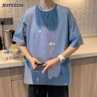 SUPEEON丨ฤดูร้อนแฟชั่นผู้ชายแขนสั้นลำลองหลวมสบายเสื้อยืดระบายอากาศ