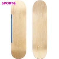 กระดานสเก็ตบอร์ดรุ่น 100 ขนาด 8.25" (ลายไม้/สีน้ำเงิน) Maple Skateboard Deck DK100 8.25" - Wood/Blue