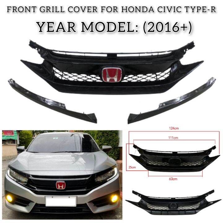 Oc 2016 2017 2018 2019 2020 2021 2022 2023 Fortuner Glossy Car Front Bumper Hood Grille Cover