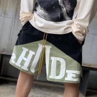 Rhude ใหม่ กางเกงขาสั้นลําลอง ระบายอากาศ แห้งเร็ว เหมาะกับการออกกําลังกาย ชายหาด แฟชั่นฤดูร้อน สําหรับผู้ชาย 2022 e