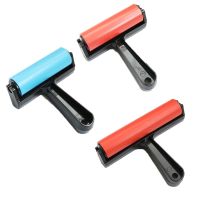 10cm/15cm Printmaking Rubber Roller Soft Brayer Craft Projects Ink And Stamping Tools Print Rollers Construction Hand Tool