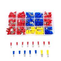 280pcs set Kit Cable Lugs Assortment Kit Wire Flat Female and Male Insulated Electric Wire Cable Connectors Crimp Terminals Set