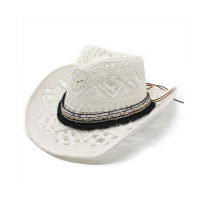 Hand Made Hollow Western คาวบอยหมวก Unisex คาวบอย Cowgirl Beach Sunhats หมวกปาร์ตี้ฤดูร้อน Straw Hat