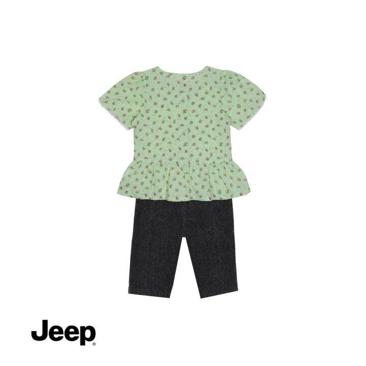 jeep-baby-girl-2-in-1-เสื้อเบลาส์-แขนสั้น-และชุดขายาว-สําหรับเด็กผู้หญิง-773442-770161-br