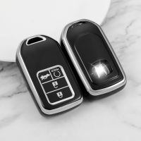 lujie TPU Car Remote Key Fob Cover Case Holder for Honda Civic CRV HRV Accord Pilot Fit Freed Vezel Odyssey 2018 - 2022 Accessories